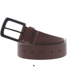 Timberland belt full grain leather dark brown black buckle NEW 1.5” 36 NEW